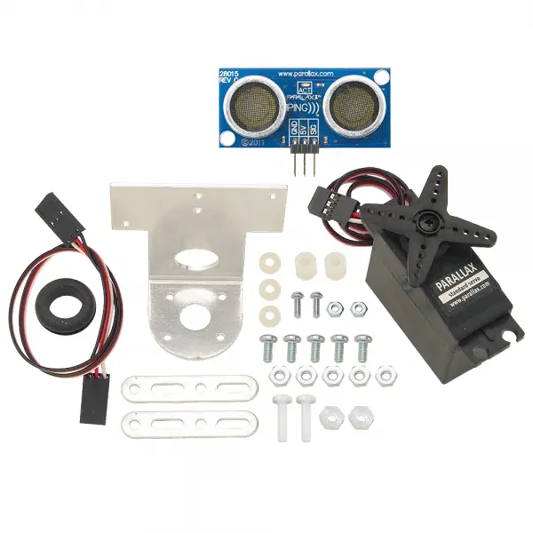 PING))) Ultrasonic Sensor + Mounting Bracket - Parallax