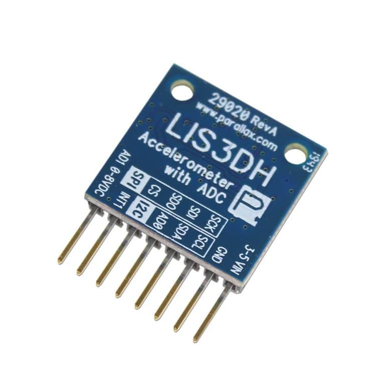 LIS3DH 3Axis Accelerometer With ADC Parallax