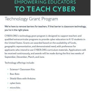 Parallax Hardware for their K-12 Programs