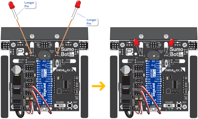 New SumoBot WX Tutorial: Avoid Ring Edge With QTI Sensors