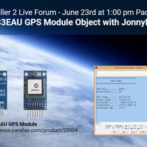 P2 LiP2 Live Forum June 23 2021 SIM33EAU GPS Module Object with JonnyMac