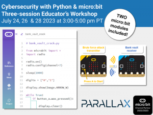 Cybersecurity With Python & Micro:bit Three-session Educator Workshop ...