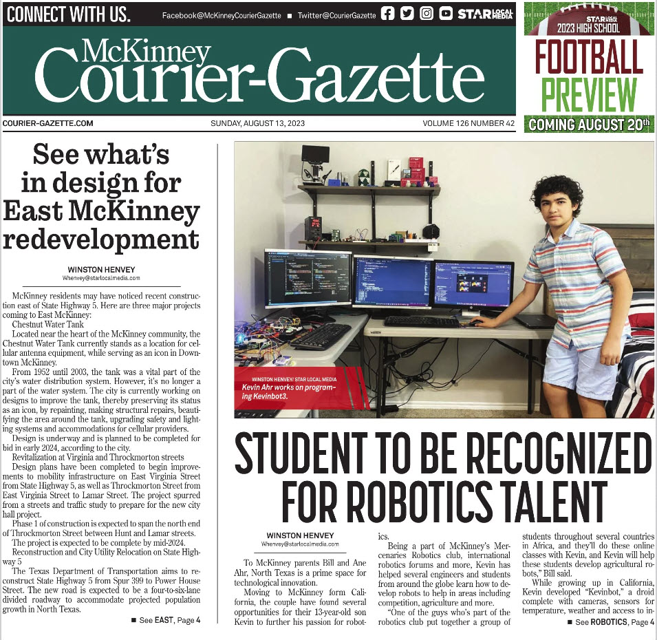 Kevin Ahr Makes Headlines