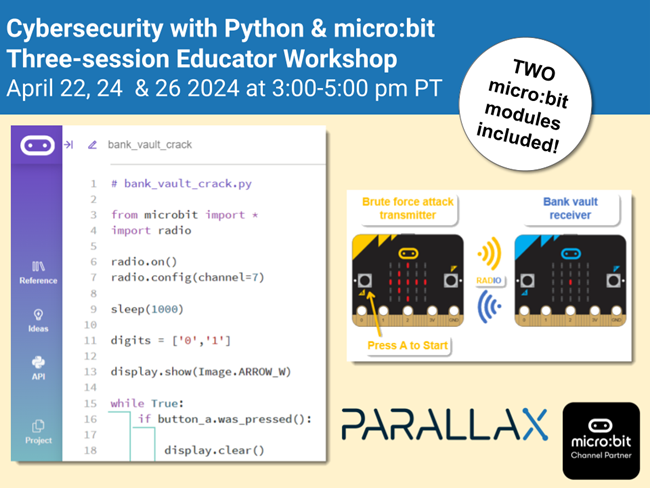 Cybersecurity With Python & Micro:bit 3-session Educator Workshop ...